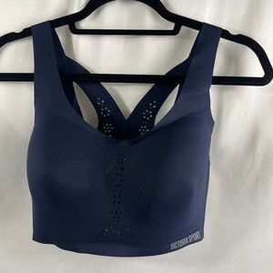 Victoria Secret Sport Angel Max Racer Back Bra 32DDD Navy Blue